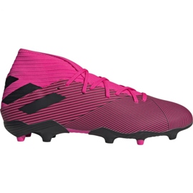 Scarpe da calcio adidas Nemeziz 19.3 Fg M F34388 rosa nero