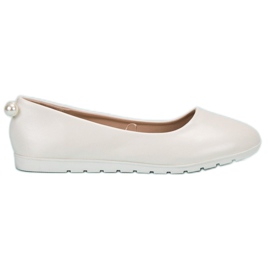 SHELOVET Ballerine bianche bianca