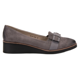 Décolleté Con Fiocco VINCEZA grigio