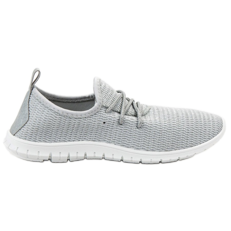 Calzature in tessuto grigio