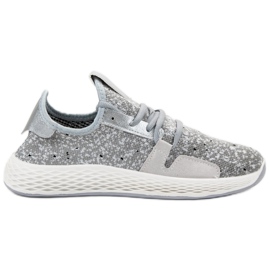 SHELOVET Scarpe sportive slip-on grigio