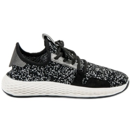 SHELOVET Scarpe sportive slip-on nero