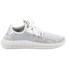 SHELOVET Scarpe sportive slip-on bianco