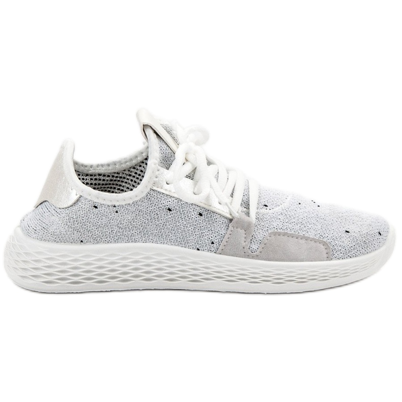 SHELOVET Scarpe sportive slip-on bianca