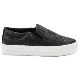 SHELOVET Scarpe da ginnastica nere senza lacci nero