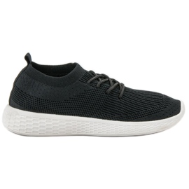 SHELOVET Scarpe sportive slip-on nero
