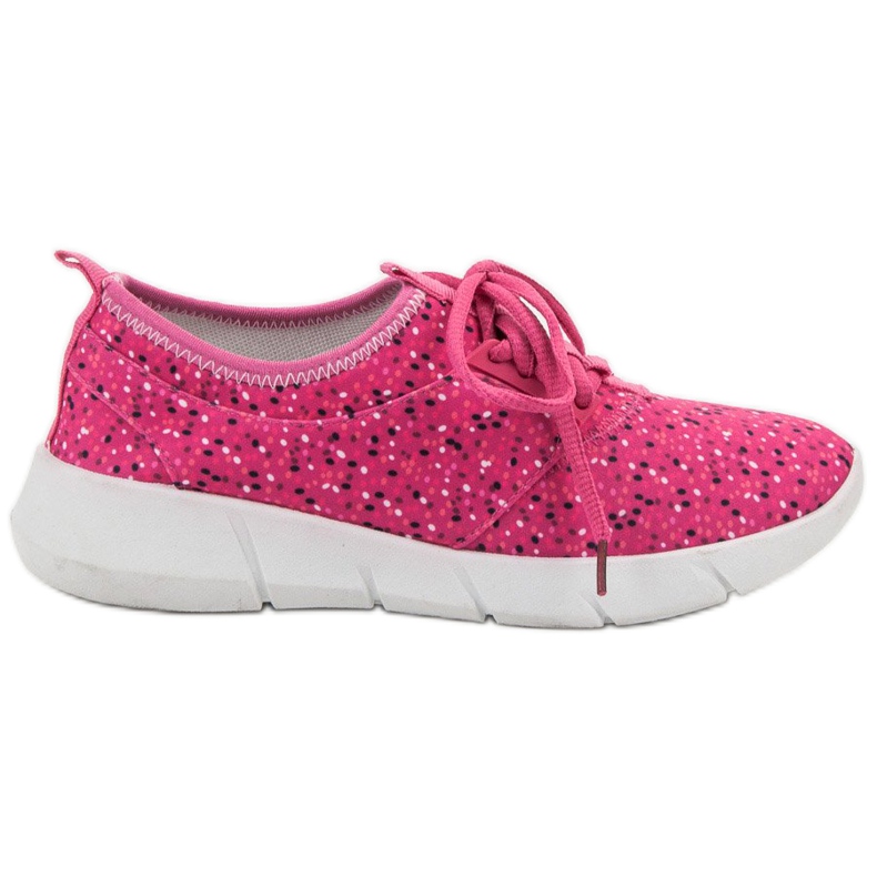 Bona Scarpe Sportive Con Pois viola
