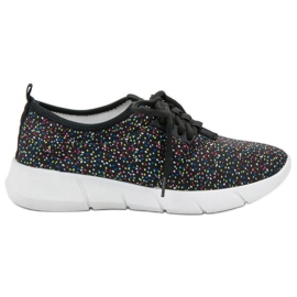 Bona Scarpe Sportive Con Pois nero