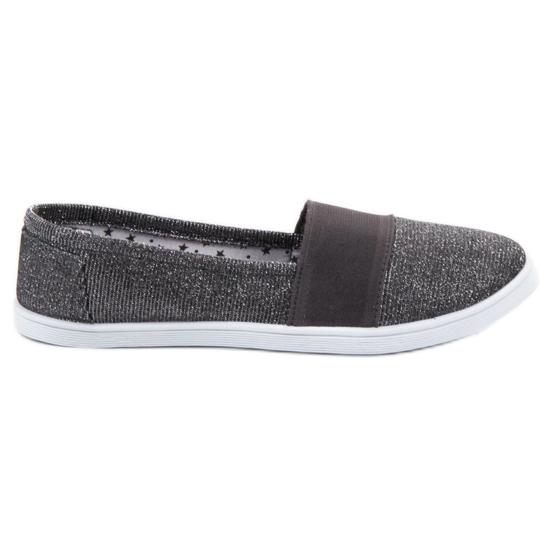 SHELOVET Sneakers Slip-on Con Glitter grigio