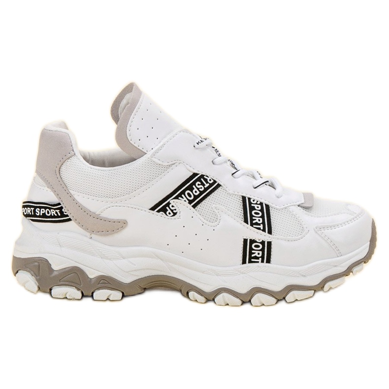 SHELOVET Scarpe da ginnastica bianche bianca grigio