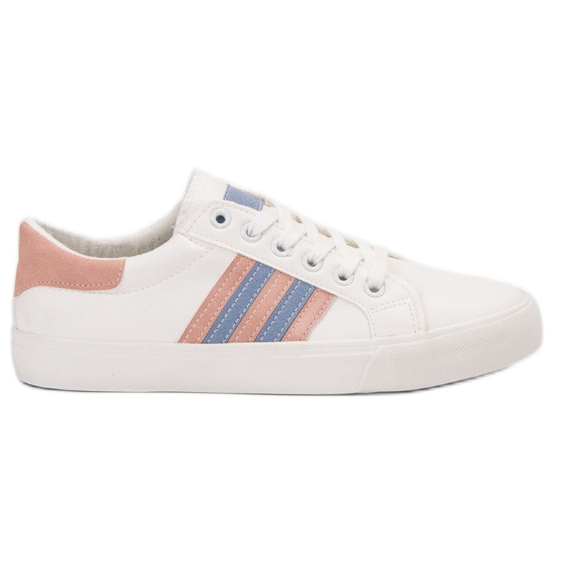 SHELOVET Scarpe sportive casual bianca multicolore