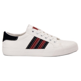 SHELOVET Scarpe sportive casual bianca multicolore