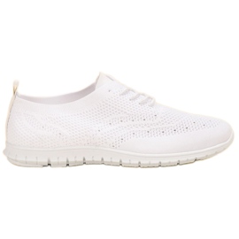 SHELOVET Scarpe sportive in tessuto bianco