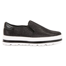 SHELOVET Slipon leggeri sulla piattaforma nero