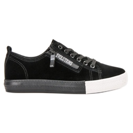 SHELOVET Scarpe da ginnastica nere nero verde