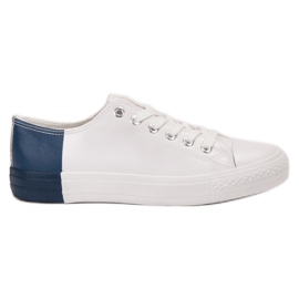 SHELOVET Sneakers Con Ecopelle bianca