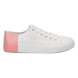 SHELOVET Sneakers Con Ecopelle bianco