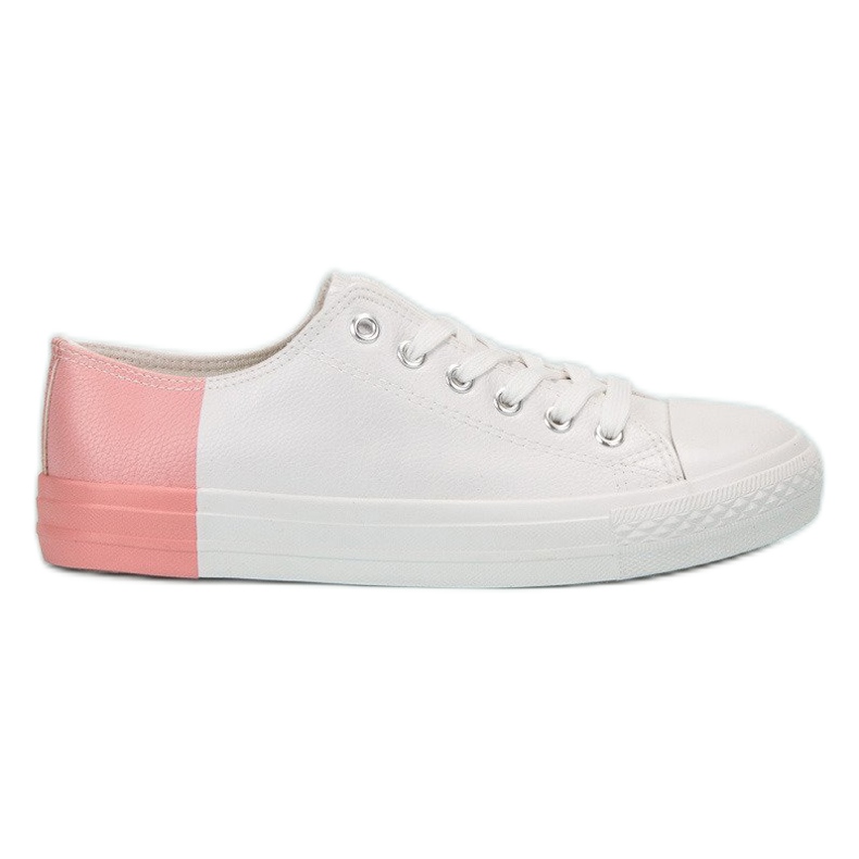 SHELOVET Sneakers Con Ecopelle bianca