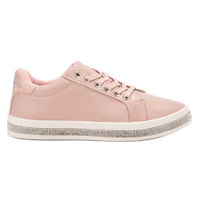 SDS Scarpe Sportive Con Cubic Zirconia rosa