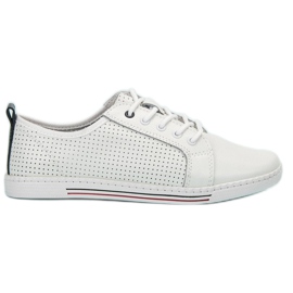 Filippo Scarpe brogue in pelle bianco