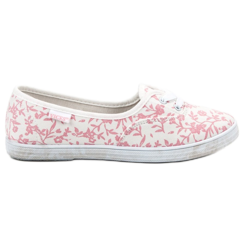 Sneakers con motivo VICES bianca rosa