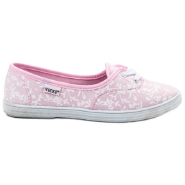 Sneakers con motivo VICES bianco rosa