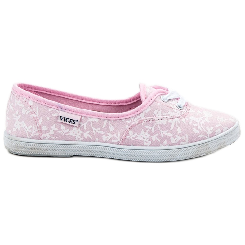 Sneakers con motivo VICES bianca rosa