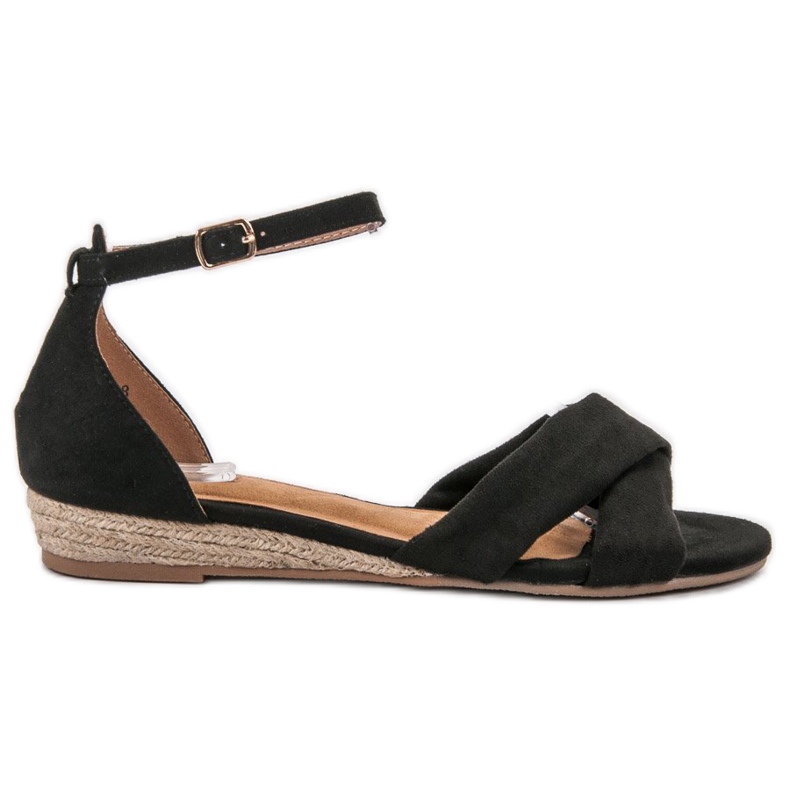 Clowse Sandali in pelle scamosciata nero