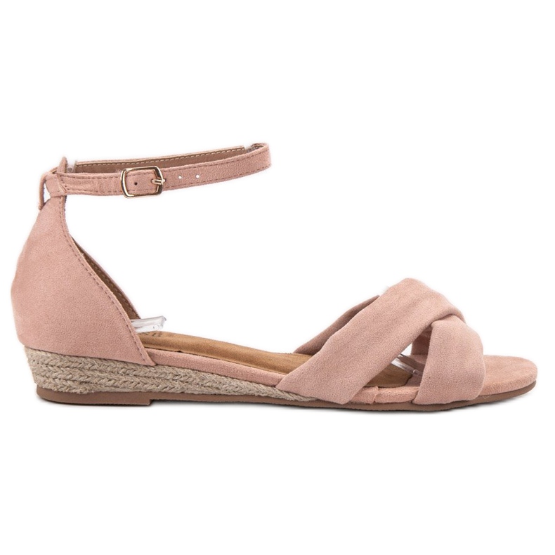 Clowse Sandali in pelle scamosciata rosa