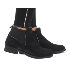 Sergio Todzi Stivali in camoscio nero con elastico love L1213