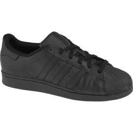 Adidas Superstar J Foundation Jr B25724 scarpe nero