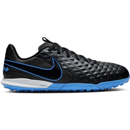 Nike Tiempo Legend 8 Academy Tf Jr AT5736 004 scarpe da calcio nere nero nero