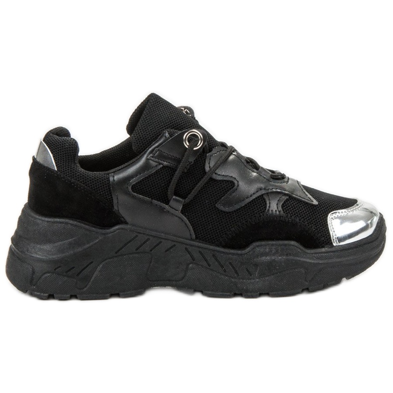 Small Swan Sneakers con lacci nero