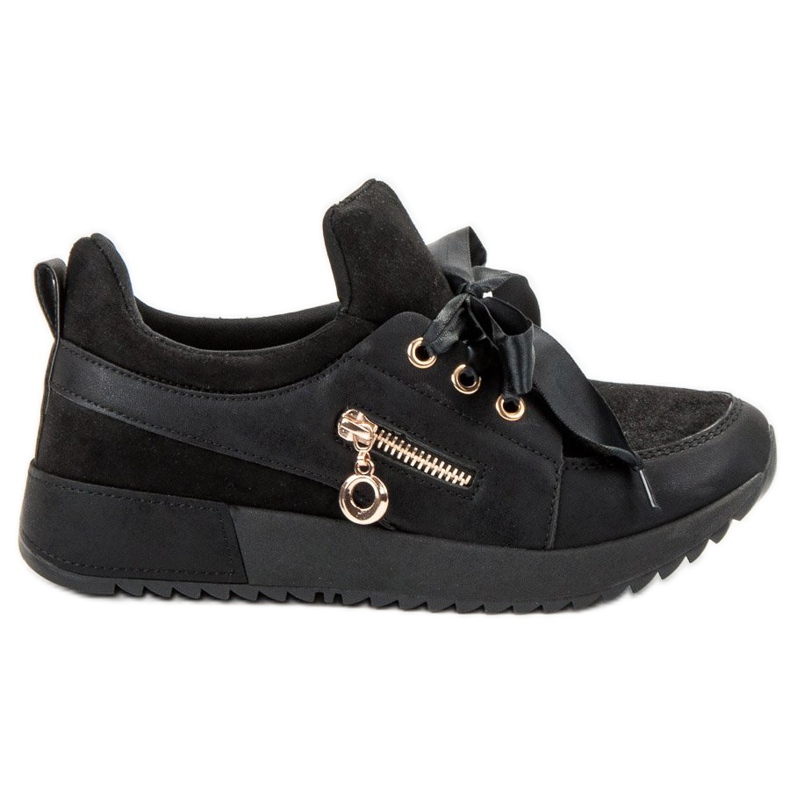 SHELOVET Scarpe di broccato nero