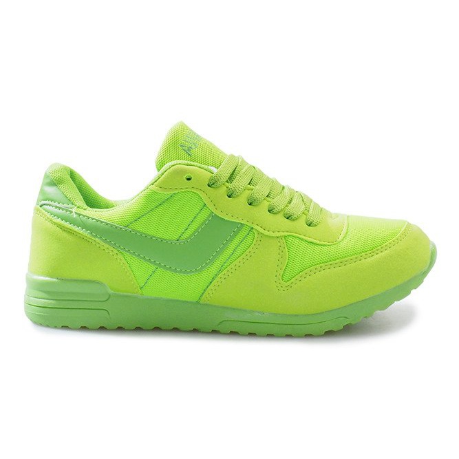 Sneakers sportive verde brillante con velcro Lola multicolore