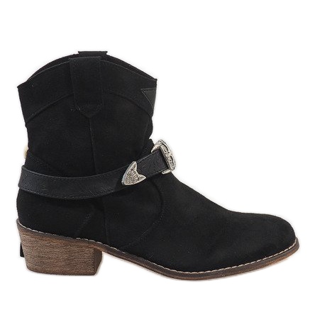Stivali da cowboy neri BS-6821 nero