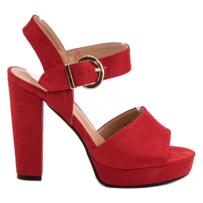 SHELOVET Sandali rossi sulla piattaforma rosso
