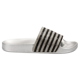 SHELOVET Pantofole di gomma nero grigio