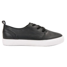 SHELOVET Scarpe brogue nere nero
