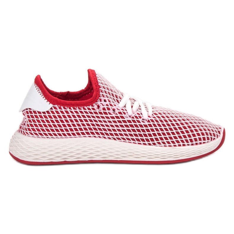 SHELOVET Scarpe slip-on alla moda bianca rosso