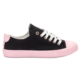 SHELOVET Sneakers bicolore nero rosa