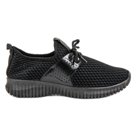 SHELOVET Scarpe sportive in tessuto nero