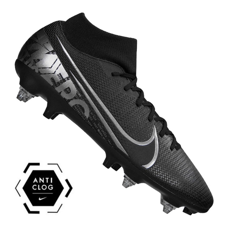 Nike Superfly 7 Academy SG-Pro Ac M BQ9141-001 scarpe da calcio nero nero