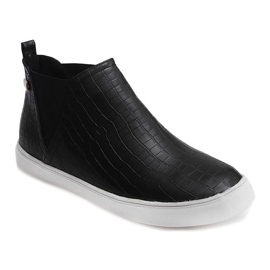 Sneakers con zeppa alta Creepers 5773 Nero