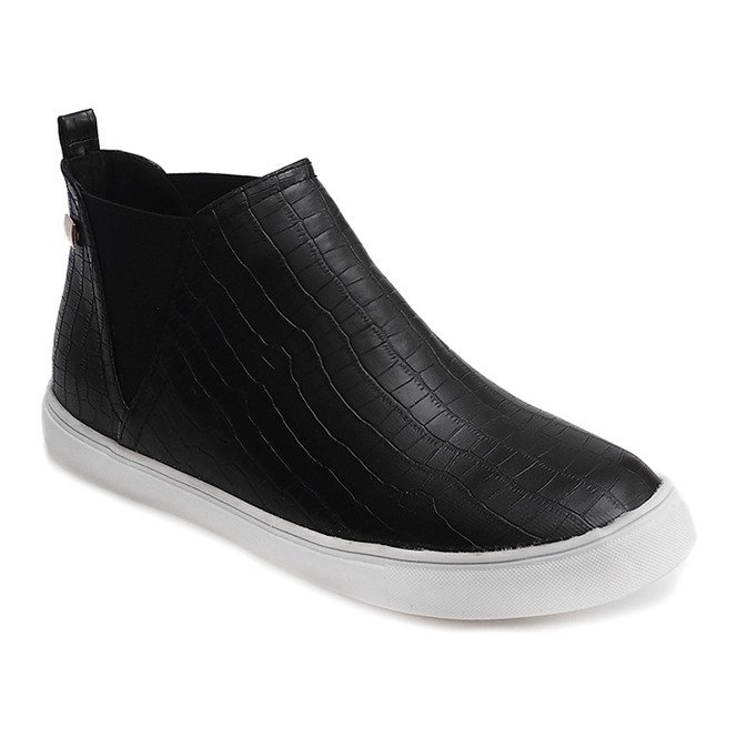 Sneakers con zeppa alta Creepers 5773 Nero