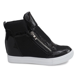 Sneakers con zeppa TL020-2 NERO/BIANCO