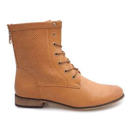 Stivali traforati 122-35 Camel marrone
