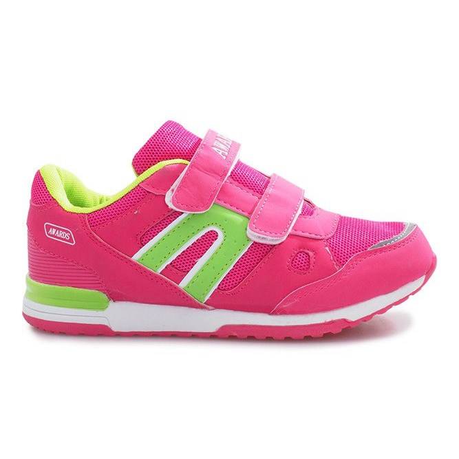 Sneakers sportive Liliane con velcro rosa