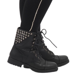 SDS Stivaletti stringati neri S170 nero