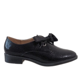 Scarpe stringate nere L7100 nero